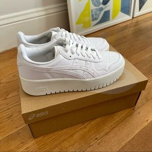 ASICS Japan S Platform Sneaker White Tennis Shoes Sz 9.5 Women’s